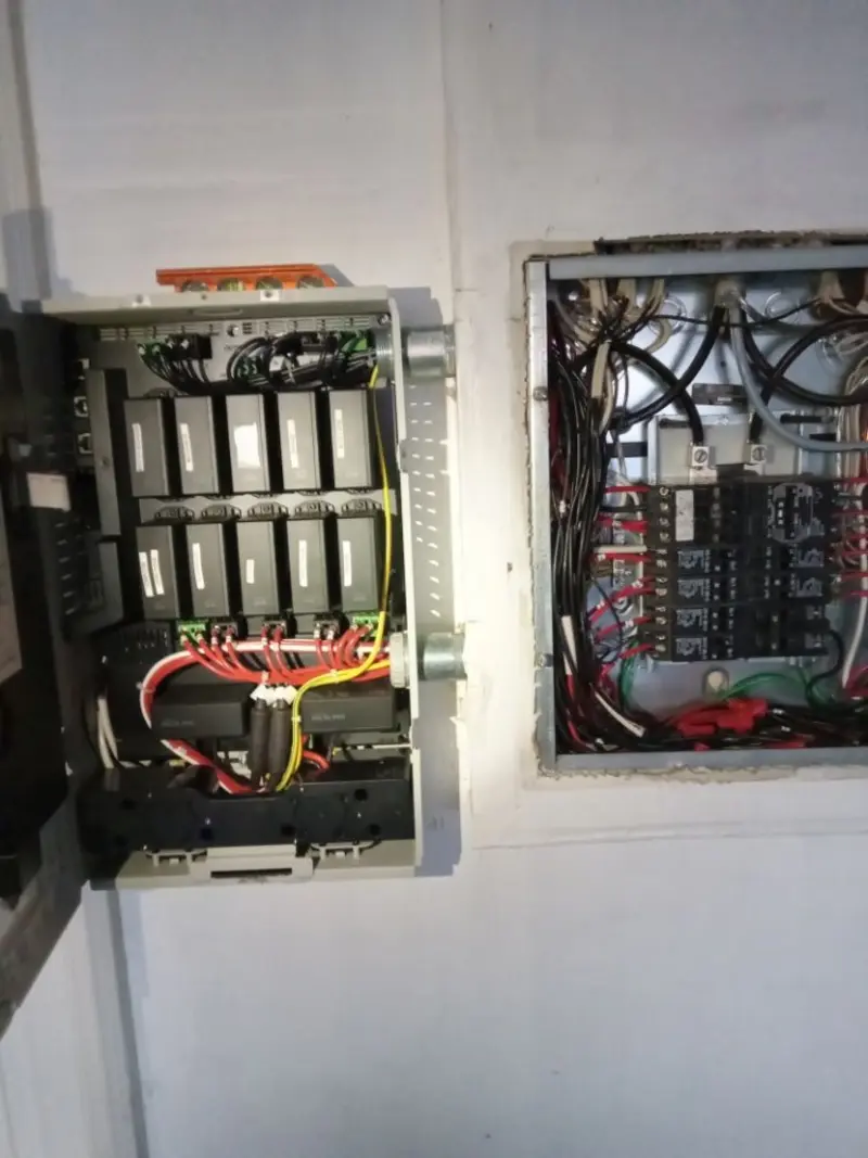 Electrical panel upgrade completed for Security Camera Wiring in Parker